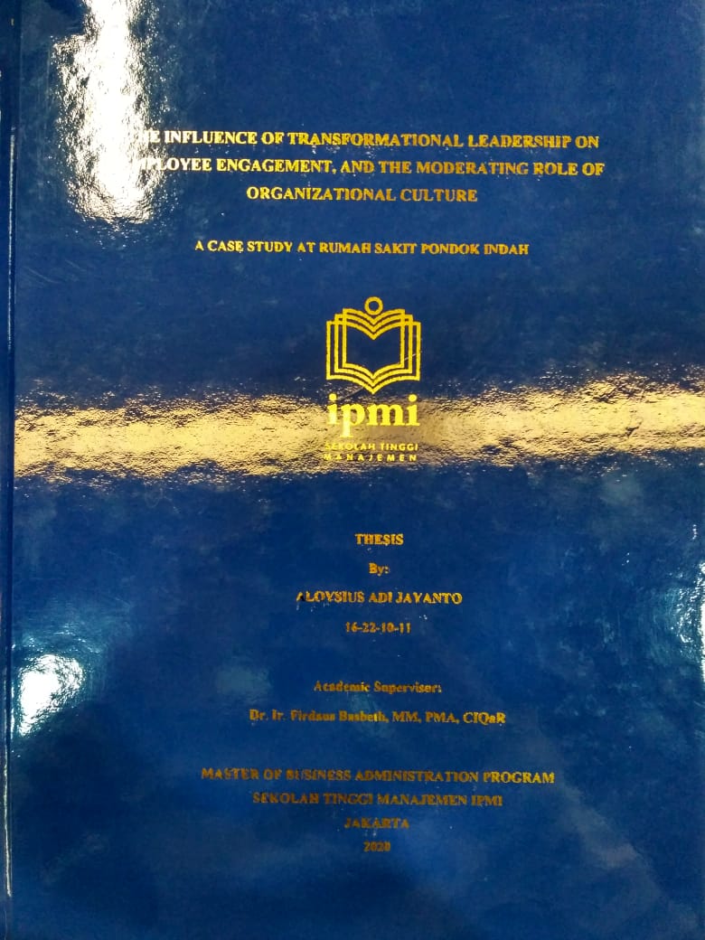 The Influence Of Transformational Leadership On Employee Engagement, And The Moderating Role Of Organizational Culture