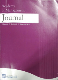 Academy of Management Journal Vol 61 No.6