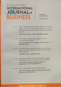 Gadjah Mada International Journal of Business Vol 15 No.2