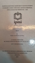 Earnings Response Coefficient: Manufacturing Consumer Goods Companies Listed in Indonesia Stock Exchange Period 2016-2018