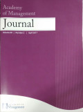 Academy of Management Journal Vol 60 No.2