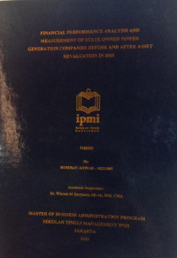 Financial Performance Analysis and Measurement of State Owned Power Generation Companies Before and After Asset Revaluation in 2015