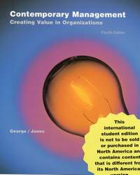 Contemporary management : creating value in organizations